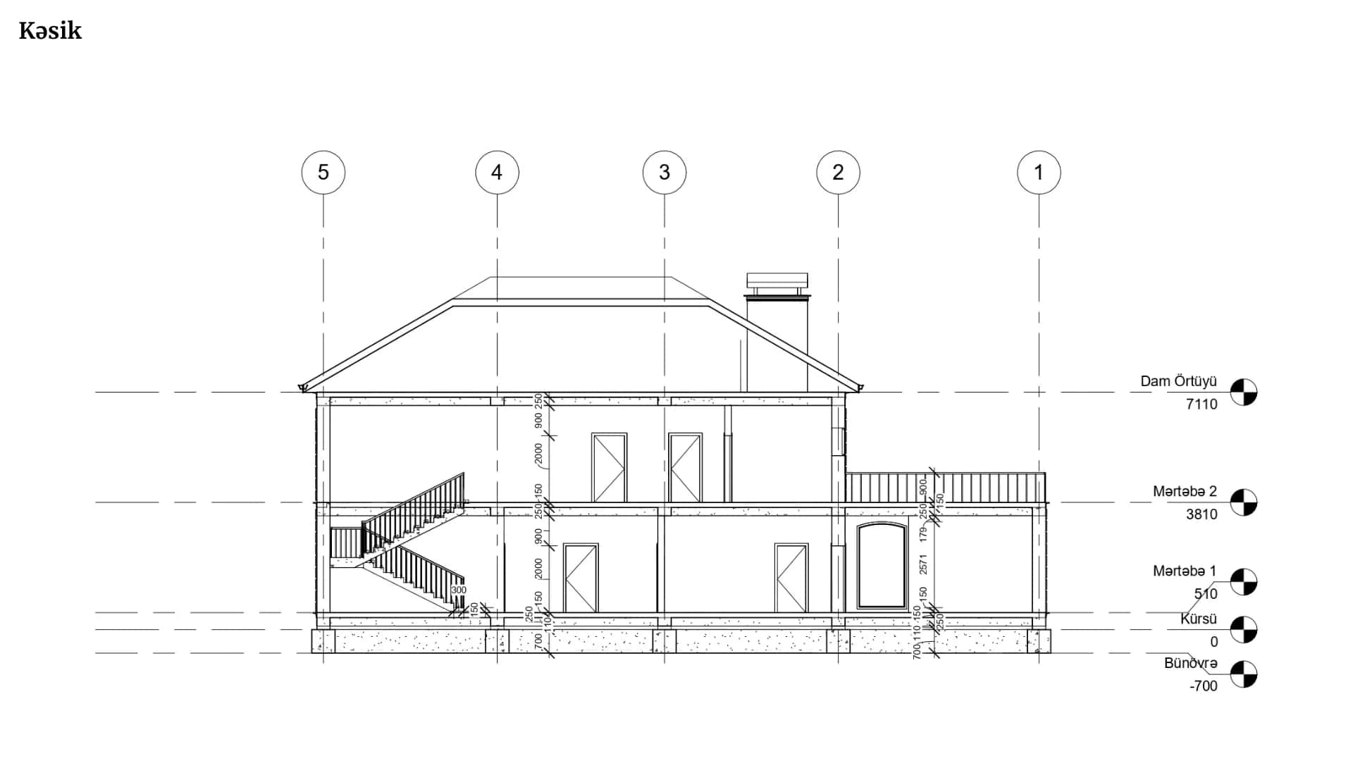 Klassik üslubda villa — diplom layihəsi — çertyoj 9