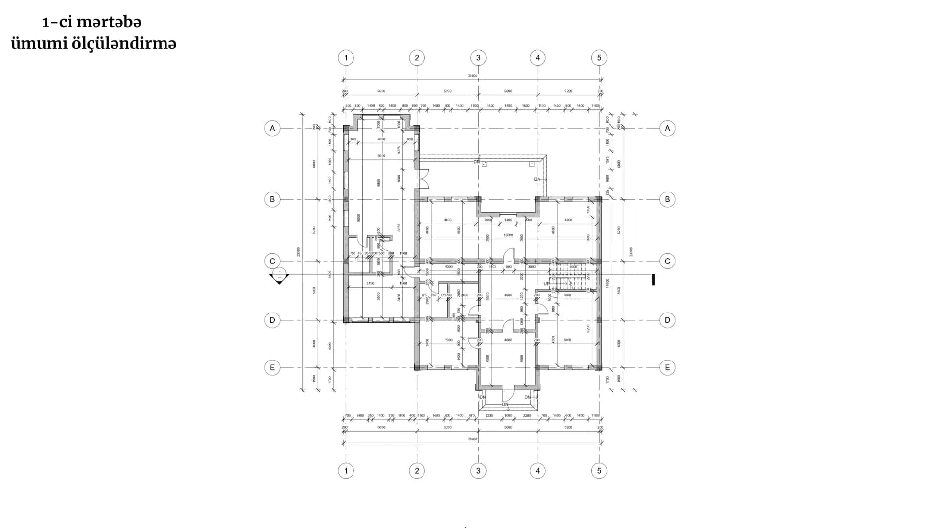 Klassik üslubda villa — diplom layihəsi — çertyoj 3
