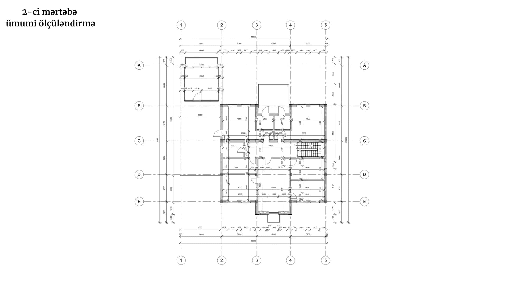Klassik üslubda villa — diplom layihəsi — çertyoj 4