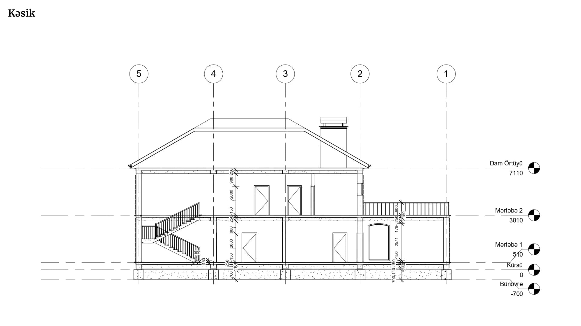 Klassik üslubda villa — diplom layihəsi — çertyoj 9