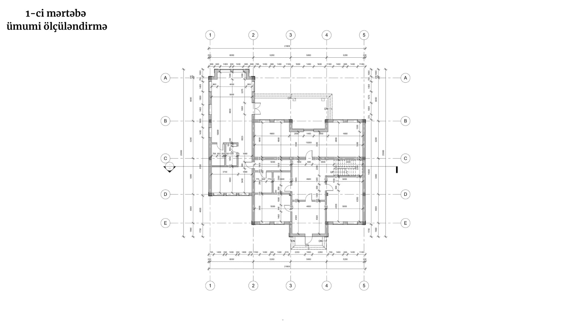 Klassik üslubda villa — diplom layihəsi — çertyoj 3