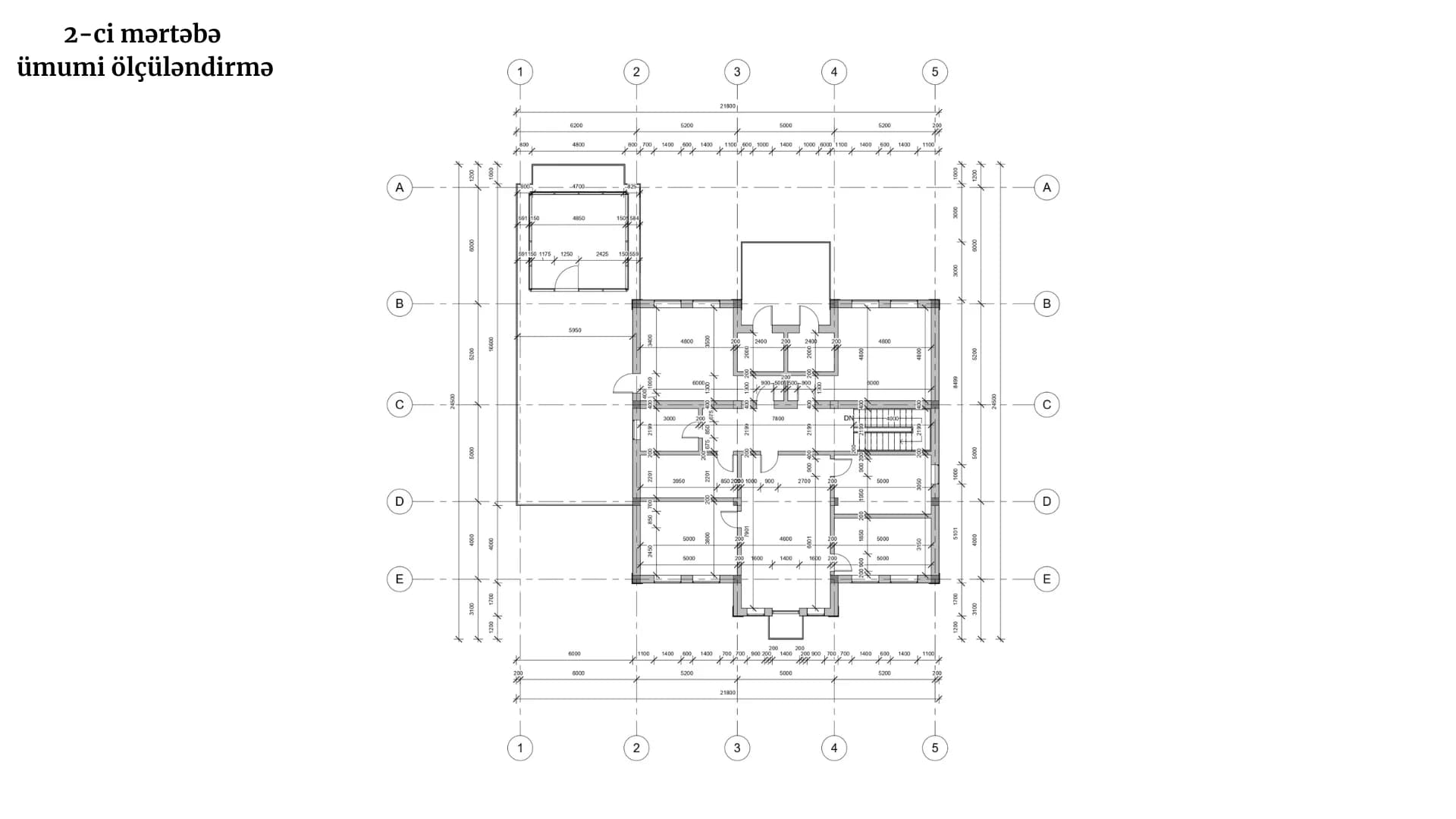 Klassik üslubda villa — diplom layihəsi — çertyoj 4